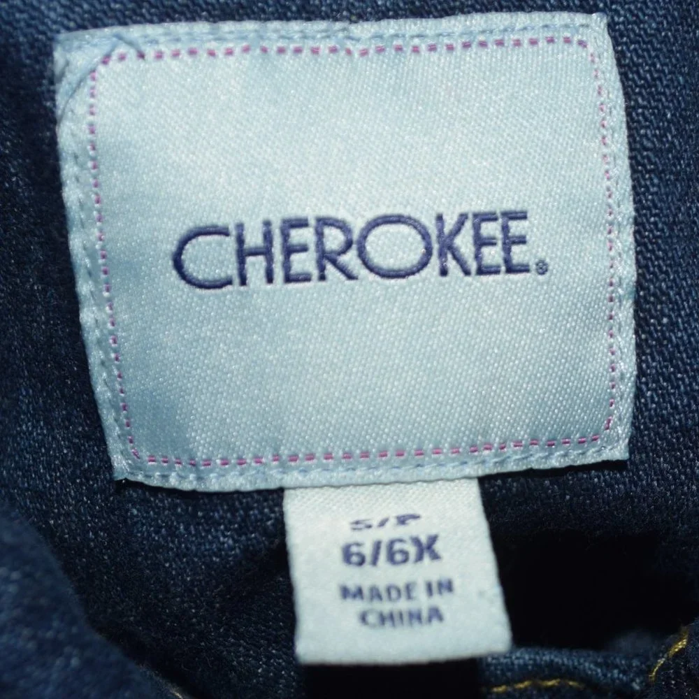 Cherokee Blue Denim Long Sleeve Jean Jacket - Small (6/6X)